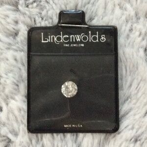 Vintage Lindenwold’s Fine Jewelers One Carat Simulated Loose Diamond in Pouch